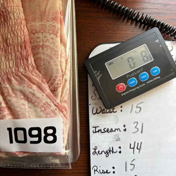 NWT Lotus and Luna Baha Mandala Boho Yoga Harem Pants in Guava L/XL - Picture 12 of 12